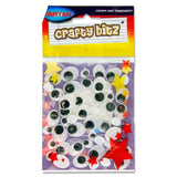 Crafty Bitz Pack 50 Oval Wiggle Goggly Eyes by Crafty Bitz on Schoolbooks.ie