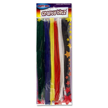 Crafty Bitz Packet of 42 12" Pipe Cleaners Stems - Vivid Chenille by Crafty Bitz on Schoolbooks.ie