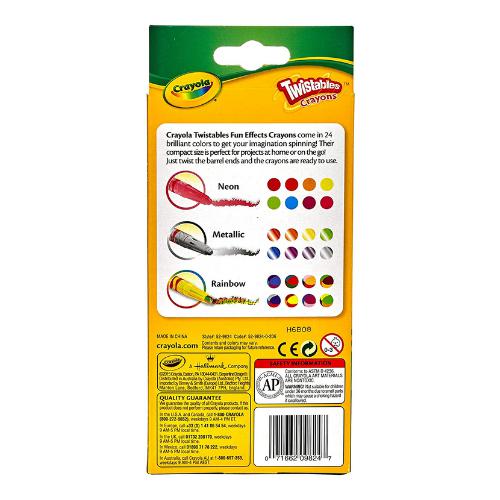 Crayola 24 Pack Fun Effects Mini Twistables Crayons by Crayola on Schoolbooks.ie