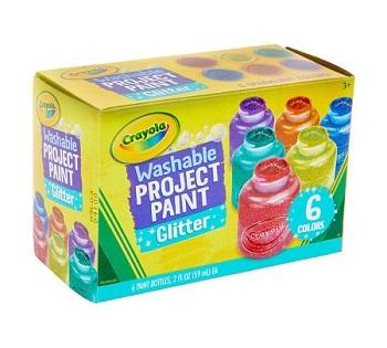 Crayola Glitter Paint 6 Pack by Crayola on Schoolbooks.ie