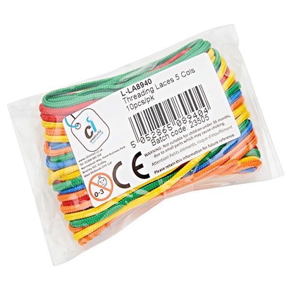 Pack of 10 - Threading Laces - 1m X 2mm by Creativity International on Schoolbooks.ie