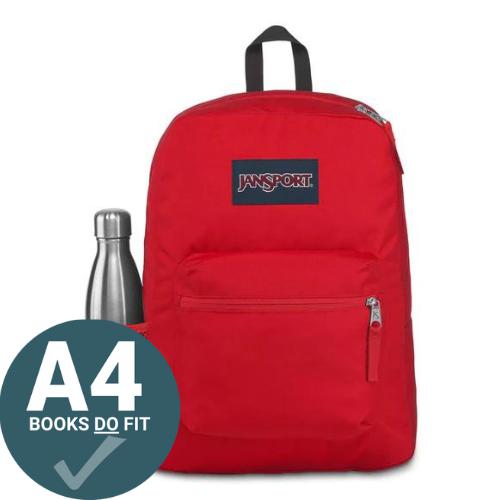 ■ JanSport Cross Town Backpack - Red Tape by JanSport on Schoolbooks.ie