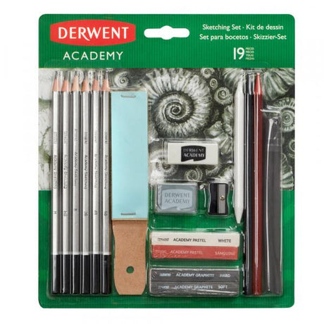 Derwent - Academy Sketching Set - 19 Pieces by Derwent on Schoolbooks.ie