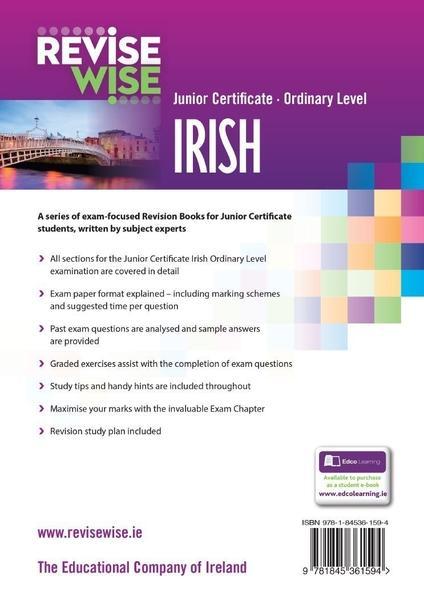 ■ Revise Wise - Junior Cert - Irish - Ordinary Level by Edco on Schoolbooks.ie