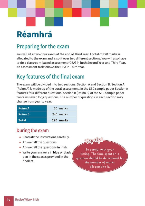 Revise Wise - Junior Cycle - Irish - Higher Level by Edco on Schoolbooks.ie