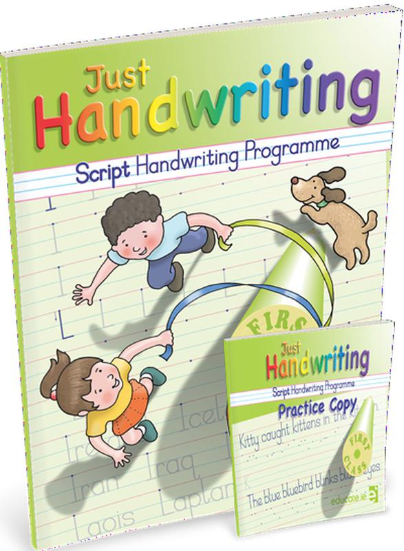 Just Handwriting - 1st Class - Script Style by Educate.ie on Schoolbooks.ie