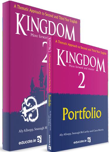 ■ Kingdom 2 - Junior Cycle English - Textbook & Combined Portfolio & Grammar Primer Book Set - 1st / Old Edition (2018) by Educate.ie on Schoolbooks.ie