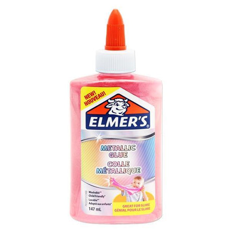 Elmer's 147ml Metallic Slime Glue - Pink by Elmer's on Schoolbooks.ie