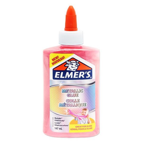 Elmer's 147ml Metallic Slime Glue - Pink by Elmer's on Schoolbooks.ie
