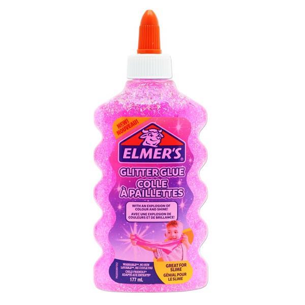 ■ Elmer's 177ml Glitter Slime Glue - Pink by Elmer's on Schoolbooks.ie