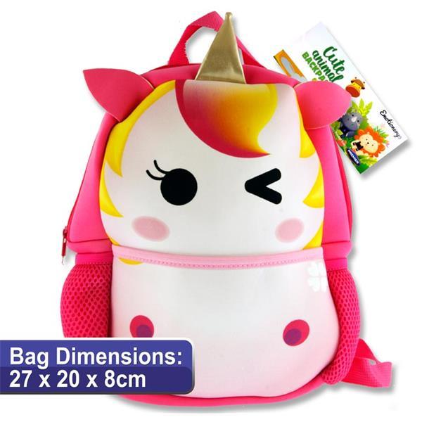 Emotionery Neoprene Cute Animal Junior Backpack - Unicorn by Emotionery on Schoolbooks.ie