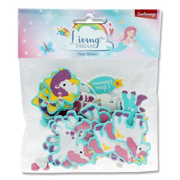 Unicorn Foam Stickers by Emotionery on Schoolbooks.ie