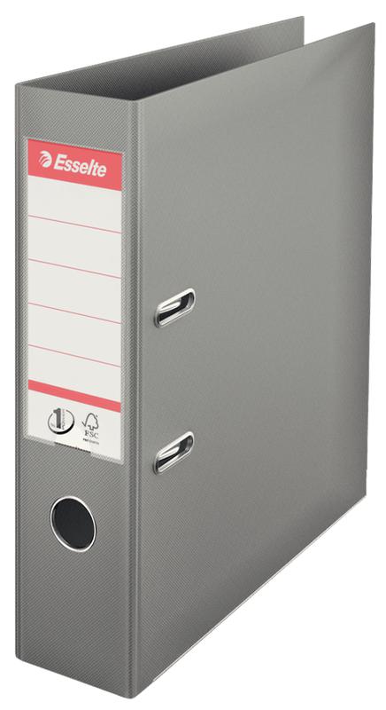 A4 Standard - No.1 Vivida Lever Arch File PP - Grey by Esselte on Schoolbooks.ie