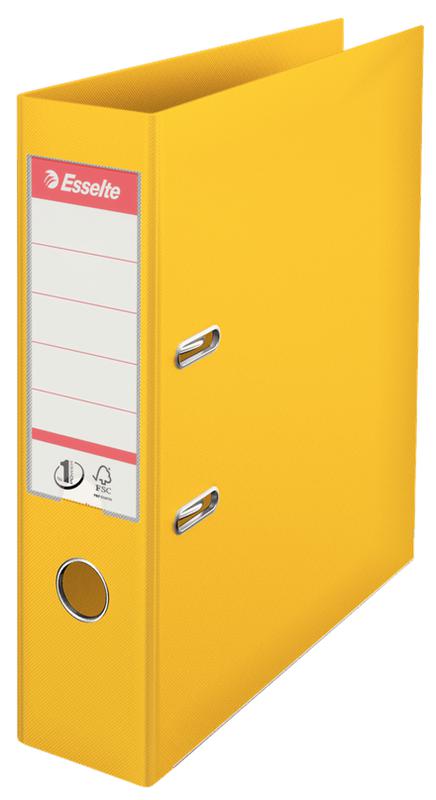 A4 Standard - No.1 Vivida Lever Arch File PP - Yellow by Esselte on Schoolbooks.ie