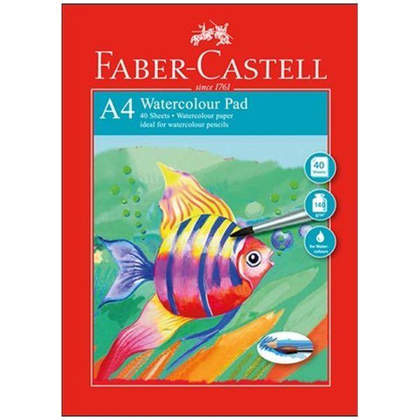 Faber-Castell - A4 Watercolour Pad - 140gsm - 40 Sheets by Faber-Castell on Schoolbooks.ie