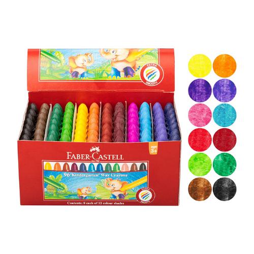 Faber-Castell - Chublet Crayons Box Of 96 (12 Assorted Colours) by Faber-Castell on Schoolbooks.ie