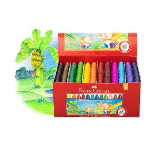 Faber-Castell - Chublet Crayons Box Of 96 (12 Assorted Colours) by Faber-Castell on Schoolbooks.ie