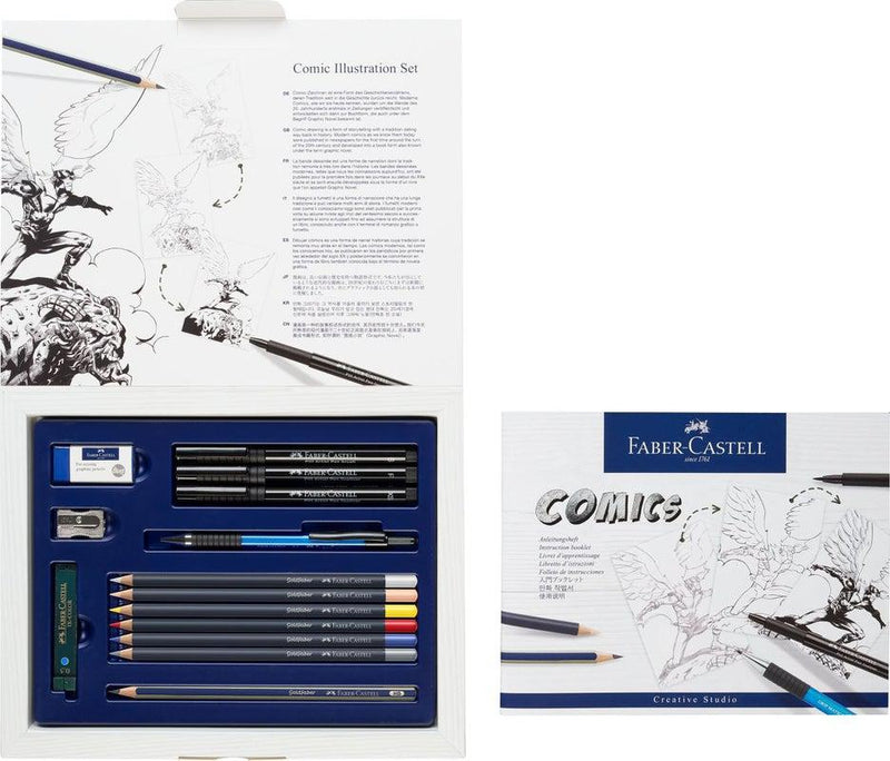 Faber-Castell - Comic Illustration Set 15 Pieces by Faber-Castell on Schoolbooks.ie