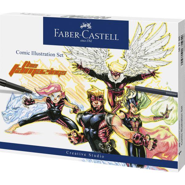Comic Illustration Set 15 Pieces by Faber-Castell on Schoolbooks.ie