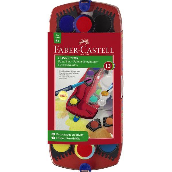 Connector Paint Box Red 12 Colours by Faber-Castell on Schoolbooks.ie