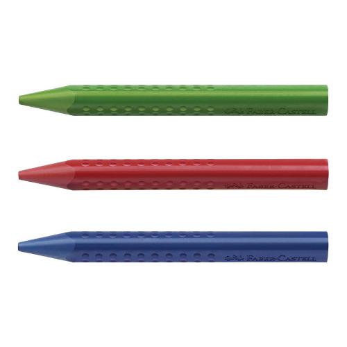 Erasable Jumbo Grip Crayons - Box of 12 by Faber-Castell on Schoolbooks.ie
