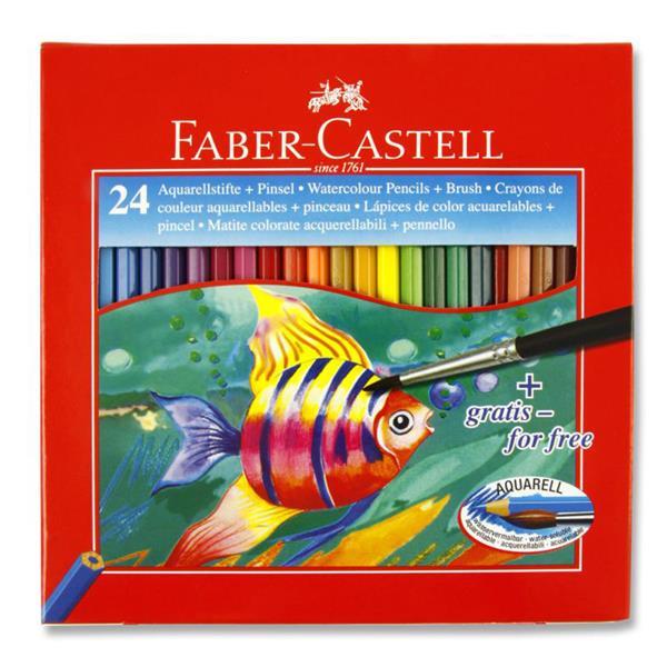 Faber-Castell - Box of 24 Water Soluble Colour Pencils by Faber-Castell on Schoolbooks.ie