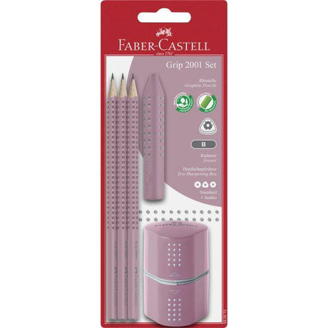 ■ Faber-Castell - Grip 2001 Set - Rose Shadows by Faber-Castell on Schoolbooks.ie