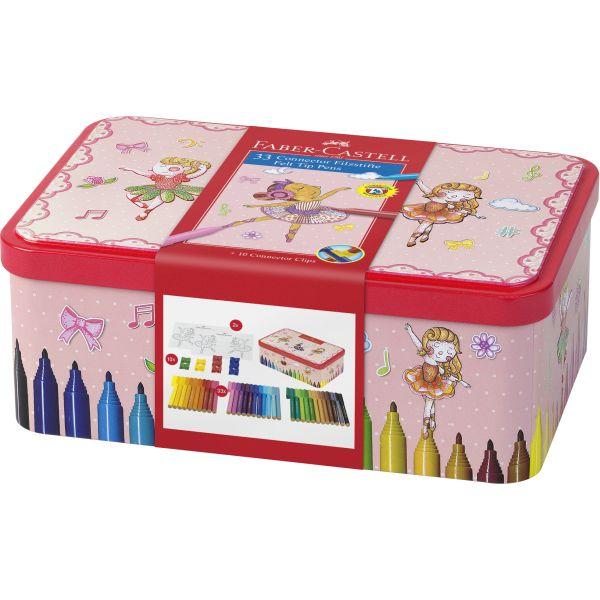 Faber-Castell - Fibre Tip Connector Pen Ballerina Box - 33 pieces by Faber-Castell on Schoolbooks.ie