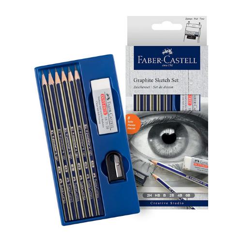 Faber-Castell - Goldfaber Graphite Drawing Set 8Pc by Faber-Castell on Schoolbooks.ie