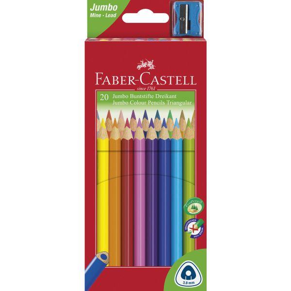 Junior Triangular Colour Pencils Box 20 by Faber-Castell on Schoolbooks.ie