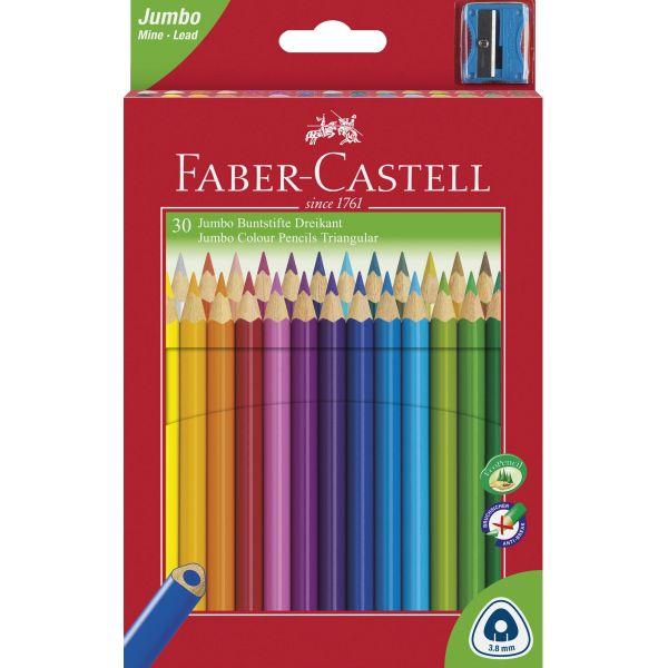 Faber-Castell - Junior Triangular Colour Pencils Box 30 by Faber-Castell on Schoolbooks.ie