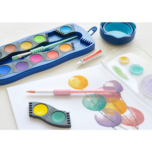 Pastel Paint Brush Set - 4 Sizes - Soft Touch by Faber-Castell on Schoolbooks.ie