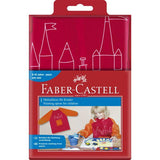 Faber-Castell - Red/Orange Painting Apron For Young Artist by Faber-Castell on Schoolbooks.ie