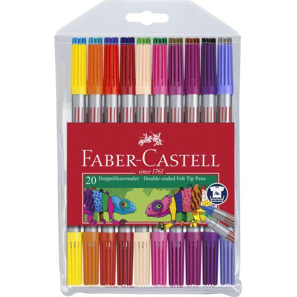 Faber-Castell - Redline Double Ended Fibre Tip Pen Wlt 20 by Faber-Castell on Schoolbooks.ie