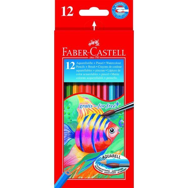 Water-Soluble Colour Pencils Box Of 12 by Faber-Castell on Schoolbooks.ie