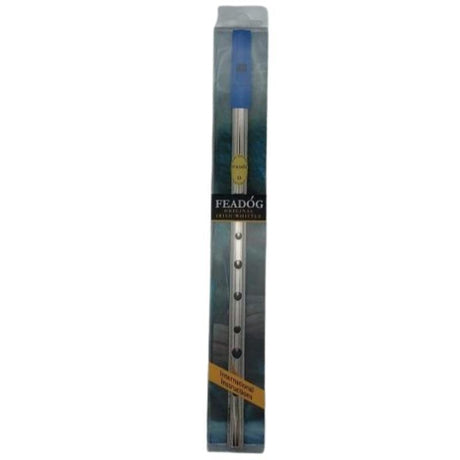 Feadóg - Tin Whistle - Nickel - Key of D - Blue Mouthpiece by Feadog on Schoolbooks.ie