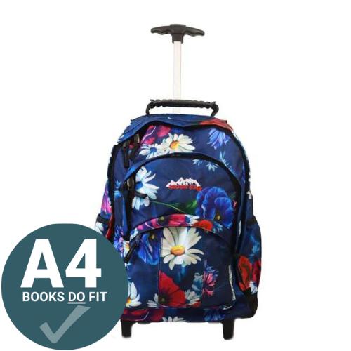 ■ Ridge 53 - Temple Wheeled Backpack - Fleur by Ridge 53 on Schoolbooks.ie