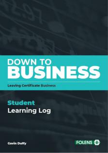 Down To Business - Student Learning Log by Folens on Schoolbooks.ie
