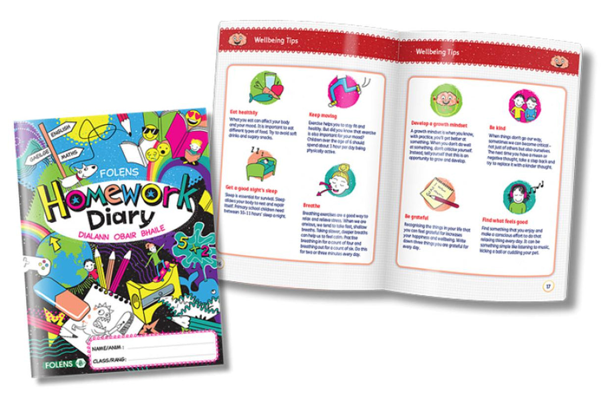 Primary Homework Diary / Journal - New Edition (2021) by Folens on Schoolbooks.ie