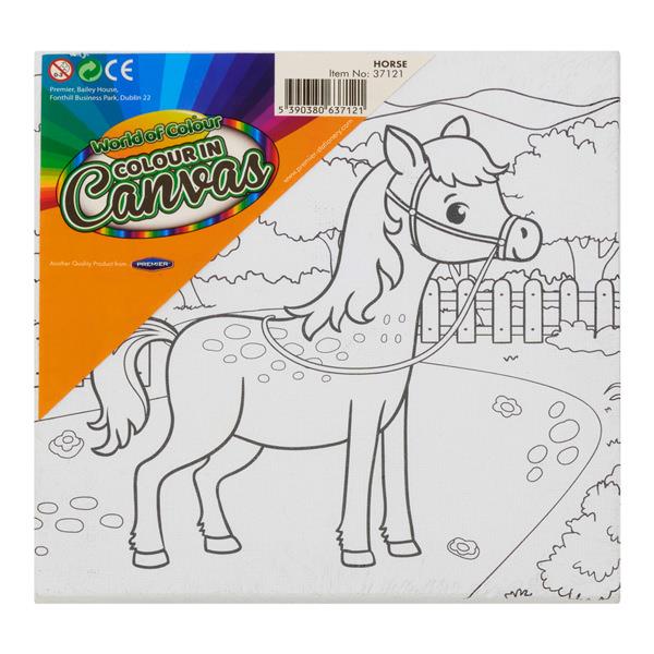 ■ World Of Colour - 150x150mm Colour In Canvas - Horse by World of Colour on Schoolbooks.ie