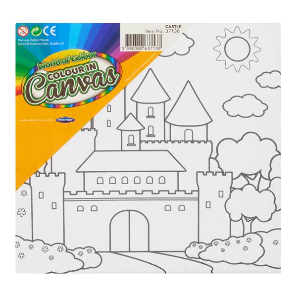 World Of Colour - 150x150mm Colour In Canvas - Castle by World of Colour on Schoolbooks.ie