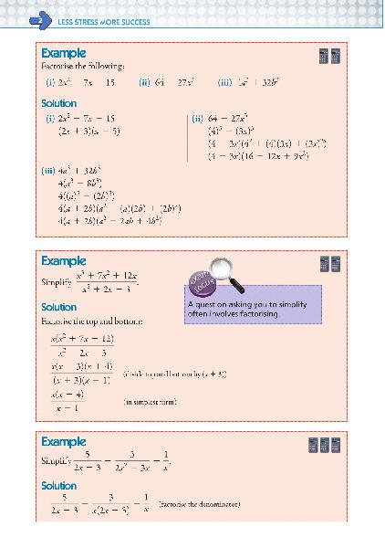 ■ Less Stress More Success - Leaving Cert - Maths Paper 1 - Higher Level by Gill Education on Schoolbooks.ie