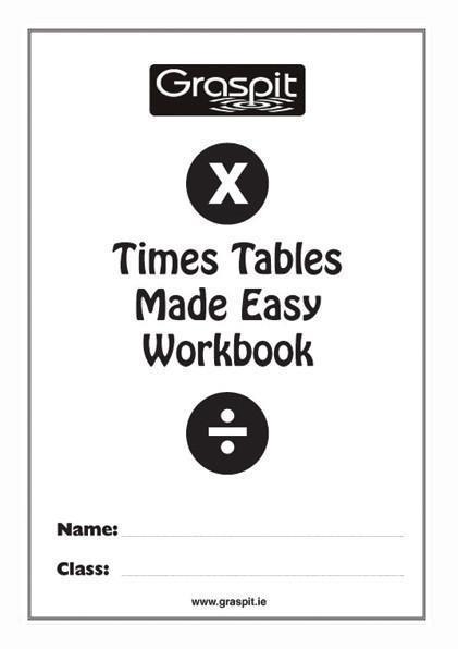 Times Tables Made Easy - Workbook by Graspit on Schoolbooks.ie
