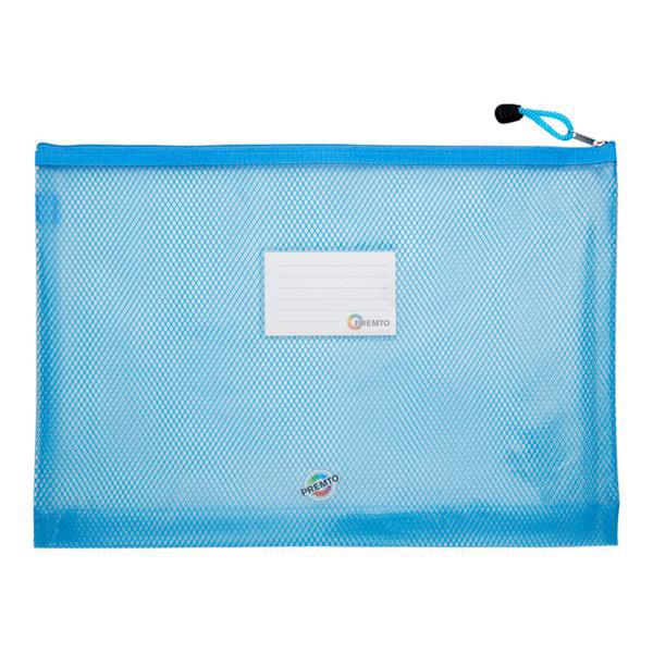 Premier Premtone B4+ Ultramesh Expanding Wallet - Printer Blue by Premto on Schoolbooks.ie