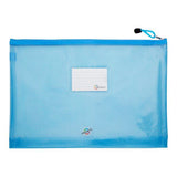 Premier Premtone B4+ Ultramesh Expanding Wallet - Printer Blue by Premto on Schoolbooks.ie