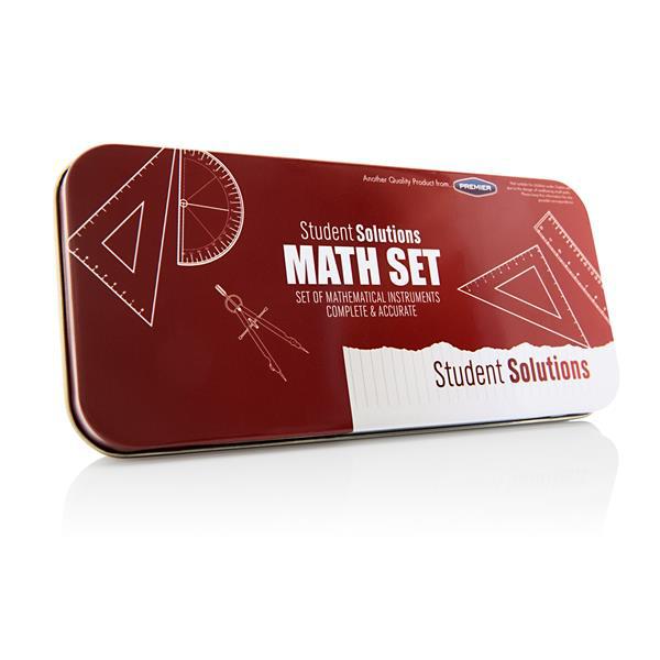Student Solutions - Maths Set - 8 Piece - Red by Student Solutions on Schoolbooks.ie