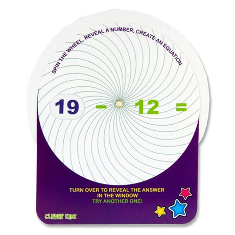 Clever Kidz - Maths Wheel - Addition & Subtraction - Pack of 12 by Clever Kidz on Schoolbooks.ie