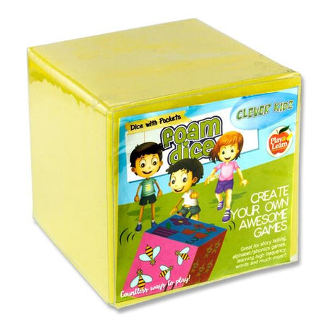 Clever Kidz - 5" Create Your Own Games Foam Dice by Clever Kidz on Schoolbooks.ie