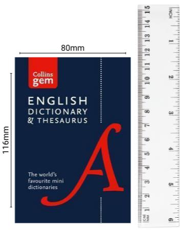 Collins Gem English Dictionary & Thesaurus by HarperCollins Publishers on Schoolbooks.ie