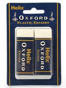 ■ Helix Oxford Card of 2 Large Pva Erasers by Helix on Schoolbooks.ie